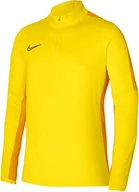 Bluzy męskie - Bluza męska Nike DF Academy 23 SS Drill żółta DR1352 719-XL - miniaturka - grafika 1