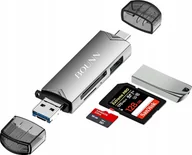 Czytniki kart pamięci - Czytnik Bounn Bounn czytnik kart USB2.0 + Micro USB2.0 + TypeC3.0 + USB3.0 TypeB - miniaturka - grafika 1