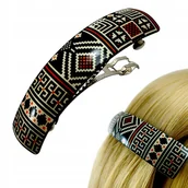 Ozdoby do włosów - AUTOMATYCZNA Zapinka do włosów Spinka Automat Kolorowa - miniaturka - grafika 1