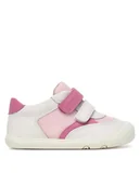 Buty dla dziewczynek - Geox Sneakersy B Steppieup Girl B6563A 08514 C0406 Biały - miniaturka - grafika 1