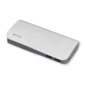 Powerbanki - Platinet Powerbank Leather 11000mAh White 43714 - miniaturka - grafika 1