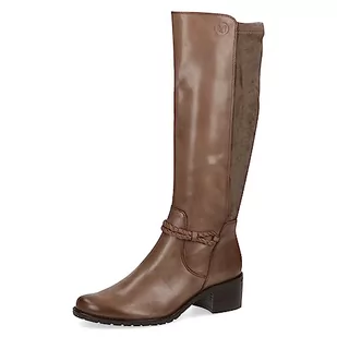 Caprice Damskie 9-25508-41 kozaki na obcasie, Taupe Comb, 38 EU - Kozaki damskie - miniaturka - grafika 1