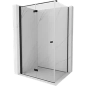 Kabiny prysznicowe - Mexen Mist-F kabina prysznicowa składana lewa 90 x 120 cm, transparent, czarna - 8A6T-090-120-70-00-L - miniaturka - grafika 1