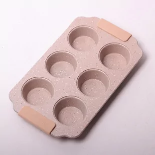 Kamille Forma do pieczenia 6 babeczek muffinek stalowa 6038 - Formy do ciast - miniaturka - grafika 1
