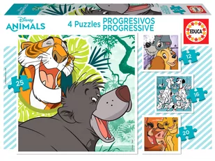 G3 Puzzle 12+16+20+25 Bohaterowie bajek Disneya Nowa - Puzzle - miniaturka - grafika 1