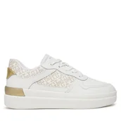 Sneakersy damskie - Sneakersy Tommy Hilfiger FW0FW08381 Biały - miniaturka - grafika 1