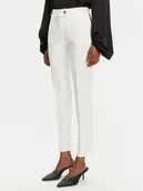 Spodnie damskie - Rinascimento Spodnie materiałowe CFC0122741003 Biały Regular Fit - miniaturka - grafika 1
