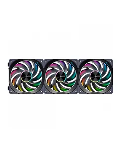 Seasonic MagFlow ARGB, case fan (Kolor: CZARNY, 3-fan kit) - Chłodzenie procesora - miniaturka - grafika 1