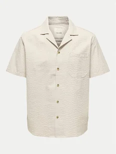 Only & Sons Koszula Eye Resort 22030342 Beżowy Relaxed Fit - Koszule męskie - miniaturka - grafika 1