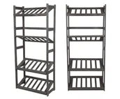 Regały - Regał Drewniany Na Skrzynki Lsr 4 Półki Na Skrzynie Szary, Półki Na Skrzynki 4 Szt Drewno Sosnowe / Wamar-Sosenka - miniaturka - grafika 1