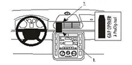 Akcesoria motoryzacyjne - Brodit ProClip for Ford Galaxy 01  06 Czarny 852840 - miniaturka - grafika 1