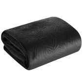 Narzuty - Eurofirany Euro Firany Narzuta 220 x 240 Velvet Lili4 Czarny 1219952 - miniaturka - grafika 1