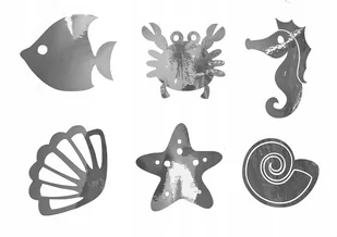 Naklejki lustrzane morskie rybki dekor - Lustra - miniaturka - grafika 1