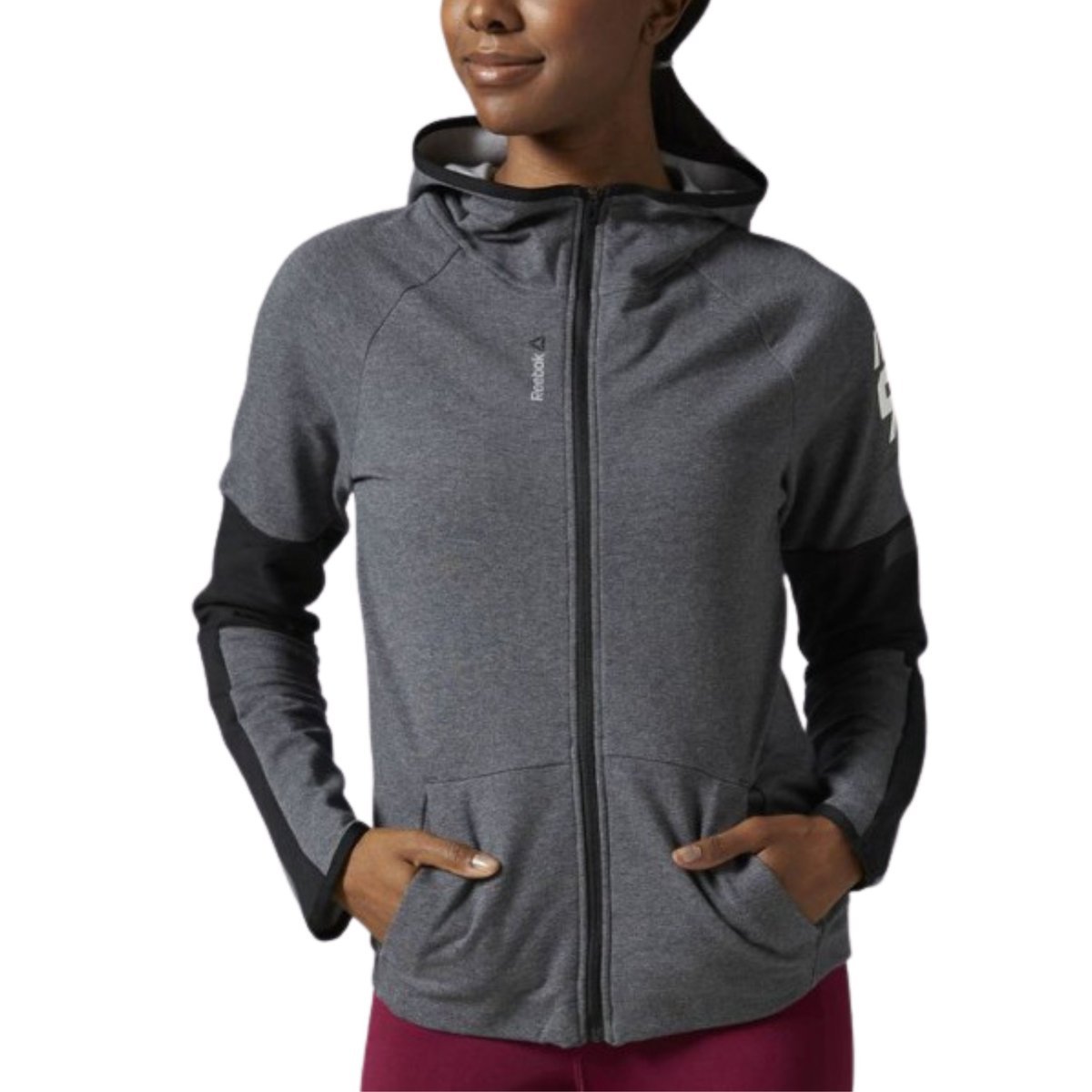 Damska Bluza Reebok Wor Cs Fz Hoodie Xs