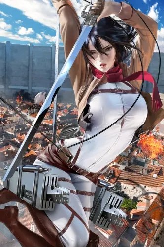 Plakat Anime Attack on Titan aot_990 A1+ (custom)