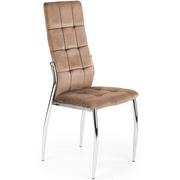 Krzesła - Halmar Krzesło K416 Chromowany/Beżowy Kuchnia/Jadalnia/Salon Glamour - miniaturka - grafika 1