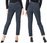 Spodnie damskie - Duże Spodnie Damskie Cygaretki LIND F827-2 5XL/6XL - miniaturka - grafika 1