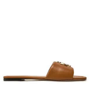 Klapki Tory Burch Eleanor Slide 157966 Brązowy - Klapki i japonki damskie - miniaturka - grafika 1