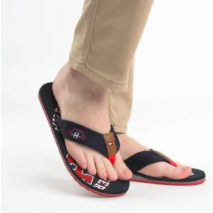 Tommy Hilfiger klapki męskie, japonki ESSENTIAL TH BEACH SANDAL rozmiar 41 - Klapki i japonki męskie - miniaturka - grafika 1