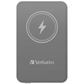 Powerbanki - Verbatim Charge 'n' Go Magnetic Wireless Power Bank 5000mAh szary - miniaturka - grafika 1