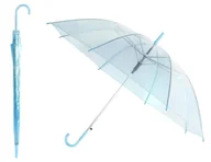 Parasole - BQ13B PARASOL SKŁADANY TRANSPARENTNY NIEBIESKI - niebieski - miniaturka - grafika 1