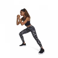 Legginsy - Damskie legginsy treningowe Under Armour Motion Print Legging - czarne - miniaturka - grafika 1