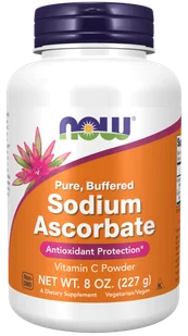 Now Foods FOODS FOODS Sodium Ascorbate (Witamina C, Askorbinian sodu) 227g - Witaminy i minerały - miniaturka - grafika 1