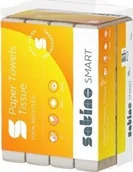 Ręczniki papierowe - Wepa Wepa Satino Smart - Ręcznik w składce ZZ, 2-warstwowy - Biały - miniaturka - grafika 1