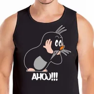 Koszulki męskie - 0450 Tank Top Koszulka Krecik Rumcajs Xxl Czarna - miniaturka - grafika 1