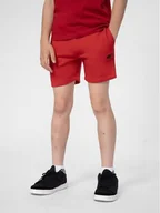 Spodenki damskie - 4F Szorty sportowe 4FJSS23TSHOM048 Czerwony Regular Fit - miniaturka - grafika 1