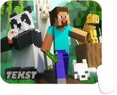 Podkładki pod mysz - PODKŁADKA POD MYSZKĘ Z NADRUKIEM MAINKRAFT GRY PREZENT -TEKST -20X24 - miniaturka - grafika 1