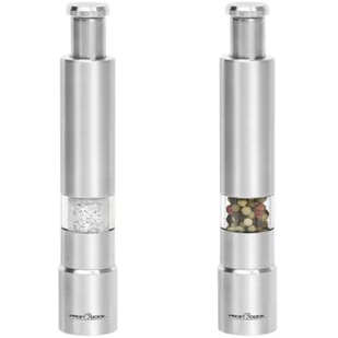 Profi Cook ProfiCook PC-PSM 1160 zestaw młynków do pieprzu i soli, składający się z 2 młynków, wysokiej jakości cylinder do mielenia ze stali nierdzewnej, obudowa ze stali szlachetnej (1844798) - Młynki do soli i pieprzu - miniaturka - grafika 1