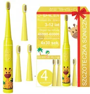 Końcówki do szczoteczek elektrycznych - SZCZOTECZKA SONICZNA DLA DZIECI ELEKTRYCZNA DO ZĘBÓW + 4 KOŃCÓWKI - miniaturka - grafika 1