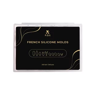 F.O.X French Silicone molds 240 szt - Akcesoria do paznokci - miniaturka - grafika 1