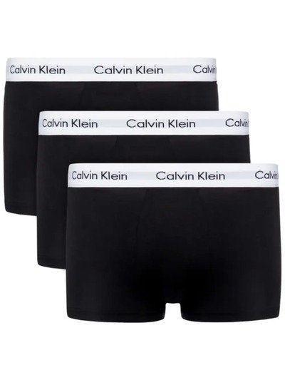 Calvin Klein Bokserki Męskie 3-Pak Czarne TRUNKI, Rozmiar L