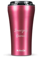 Kubki termiczne - Kubek termiczny na kawę Dr.Bacty Apollo 2.0 - Smacznej kawusi - 360 ml - Pink - miniaturka - grafika 1