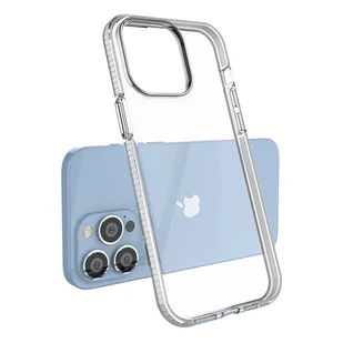 Spring Case etui iPhone 14 Pro Max silikonowy pokrowiec z ramką jasnoniebieskie - Etui i futerały do telefonów - miniaturka - grafika 3