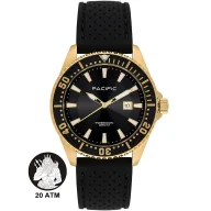 Zegarki męskie - Pacific Poseidon SMPA-2001-03 złoty męski zegarek wodoodporny 200M - miniaturka - grafika 1