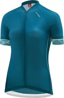 Koszulki rowerowe - Löffler Vent Full Zip Bike Jersey Women, niebieski EU 44 2022 Koszulki kolarskie - grafika 1