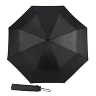 Parasole - Parasol męski składany mini Blue Drop, czarny - miniaturka - grafika 1