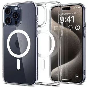 Etui do iPhone 15 Pro Max Spigen Ultra Hybrid MagFit do MagSafe obudowa ochronna na telefon White - Etui i futerały do telefonów - miniaturka - grafika 1