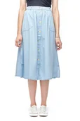 Spódnice - LEE CHAMBRAY SKIRT SUMMER BLUE L38ZBINJ W30 - miniaturka - grafika 1