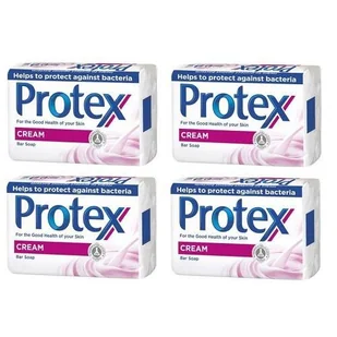 Protex, Zestaw 4x, Mydło antybakteryjne, Cream, 90 g - Mydła - miniaturka - grafika 1
