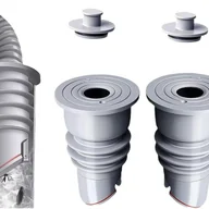 Akcesoria i części do pralek i suszarek - 2 szt. uszczelka antyzapachowa do pralki, 35-40 mm uszczelka węża pralki, uszczelka węża spustowego - miniaturka - grafika 1