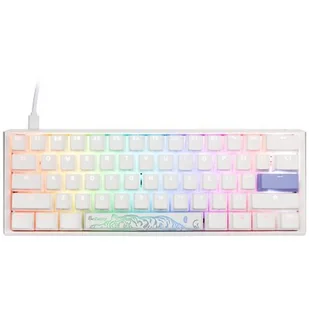 Ducky One 3 Classic Pure White Mini Klawiatura Gamingowa RGB LED - MX-Speed-Silver (US) - Klawiatury - miniaturka - grafika 1