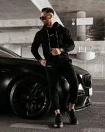 Dresy męskie - Komplet męski OLAVOGA ARES 2024 czerń M - Fashionplace - miniaturka - grafika 1