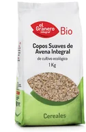 Płatki śniadaniowe i musli - Płatki owsiane El Granero Copos Avena Suaves Integral Bio 1 kg (8422584048414) - miniaturka - grafika 1