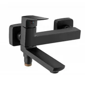 Baterie wannowe i prysznicowe - FERRO BVI1RVLBL VITTO VL bateria wannowa z przełącznikiem w wylewce, czarna - miniaturka - grafika 1