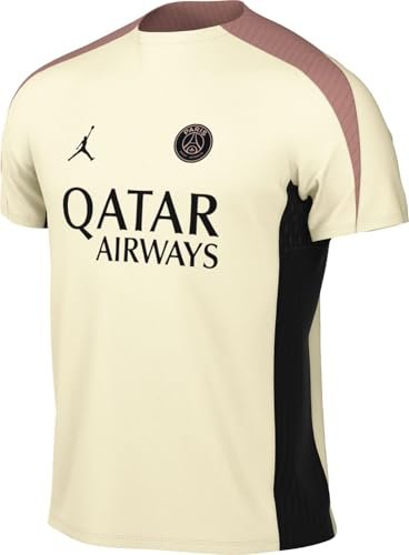Nike PSG Shirt PSG Mnk Dfadv Strk EL Sstopk3R, Pale Ivory/Black/Rust Pink/Black, FQ2297-111, XL