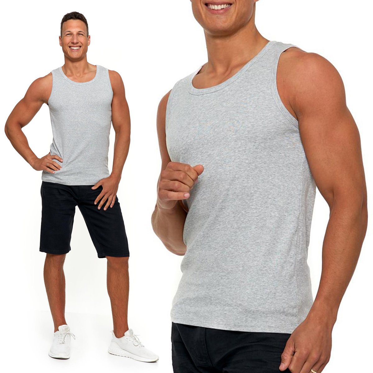 PODKOSZULEK Męski Moraj Bawełniany Tank Top - XXL